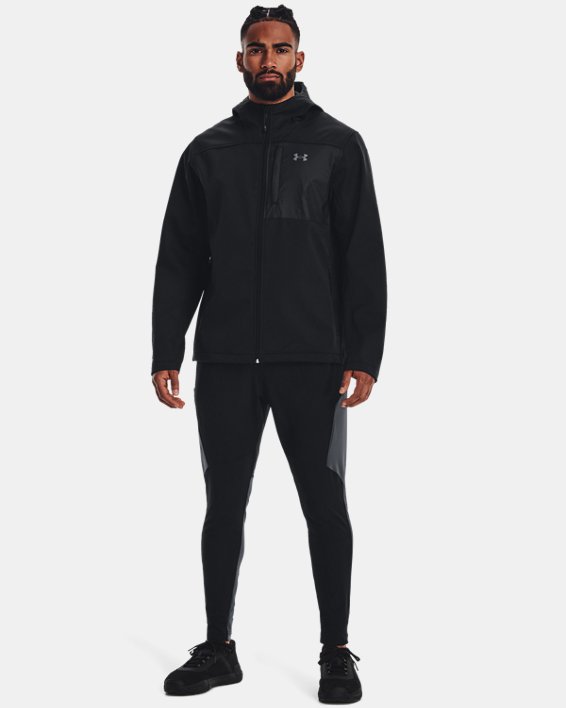 Men's UA Storm ColdGear® Infrared Shield 2.0 Hooded Jacket, Black, pdpMainDesktop image number 2